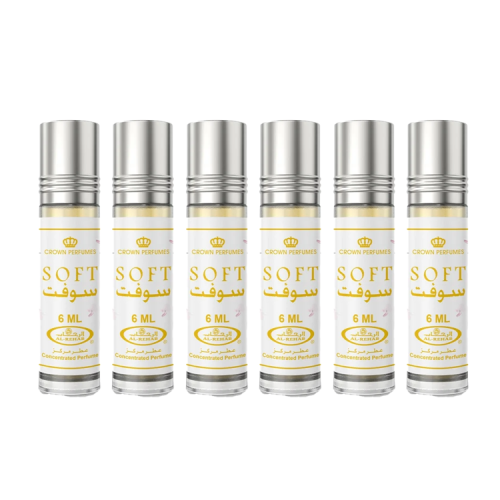 عطر سوفت soft من الرحاب 6 حبات 6 مل