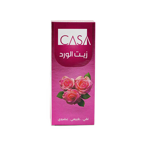 زيت الورد الطبيعي للتفتيح وترطيب البشرة من كازا 12...