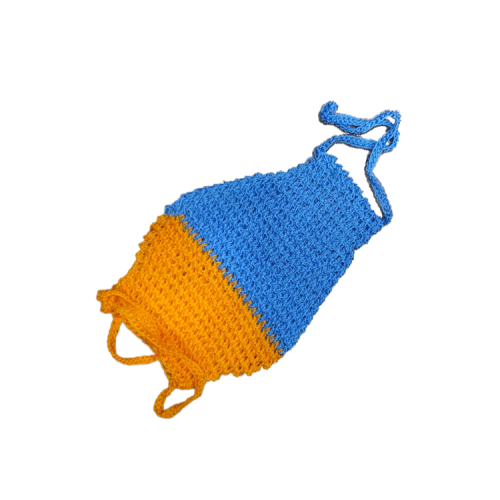 ليفة جسم سوريه ملونه محبوكه يدويا