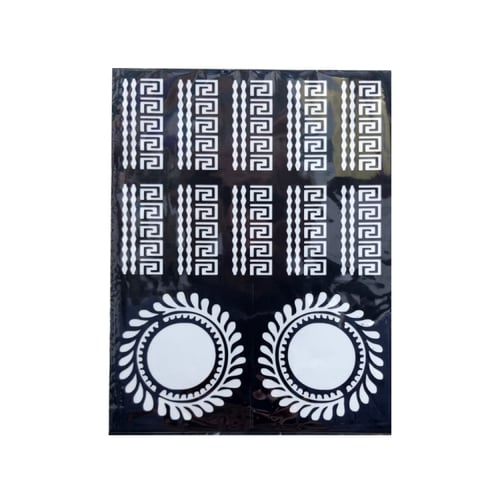 لصقات نقش حناء للكف والاصابع النجمة الذهبية