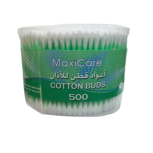 اعواد اذن قطن عبوة ماكسي كير 500حبه