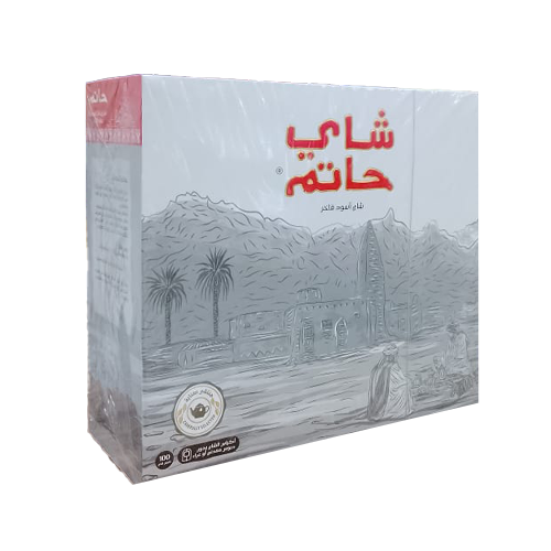 شاي حاتم شاي أسود فاخر 100 كيس