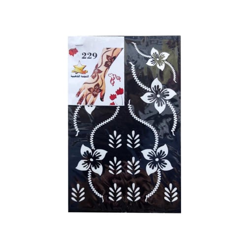 لصقات نقش حناء بناتي لليدين النجمة الذهبية