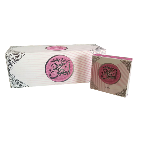 بخور عود ابيض من ارض الزعفران باكت 12*40 غرام