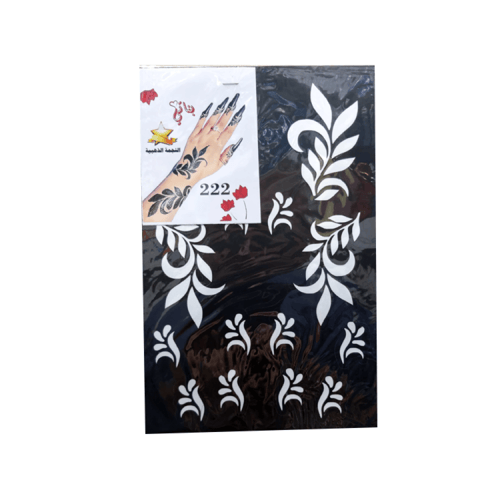 لصقات نقش حناء بناتي لليدين النجمة الذهبية