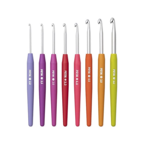 Prym Wool Crochet Hook Set Soft Grip 2.00-6.00 mm