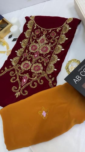 مخمل على شيفون