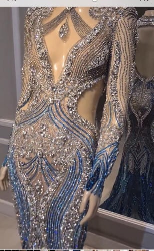 فستان دمج الاالوان