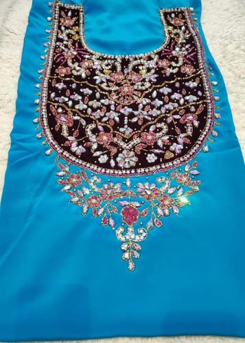 حرير الماس مع صدر مخمل