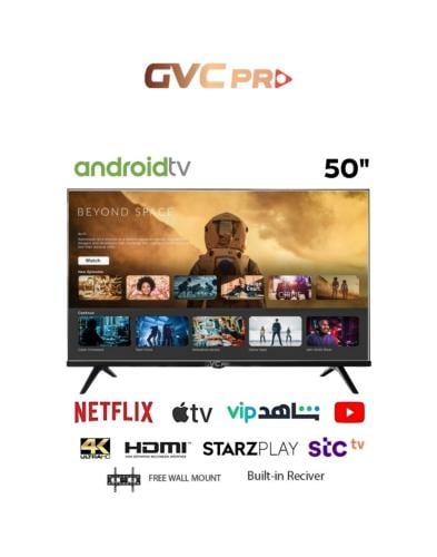 شاشة جي في سي برو 50 بوصة – 4K UHD – لون أسود – مو...