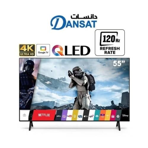 شاشة دانسات 55 بوصة QLED سمارت 4K بنظام Google TV...