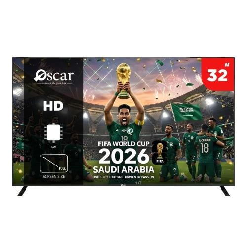 شاشة أوسكار 32 بوصة LED – بدقة HD – لون أسود – مود...