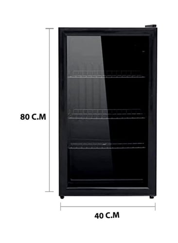ثلاجة دانسات باب زجاج 2.6قدم-D160SC22