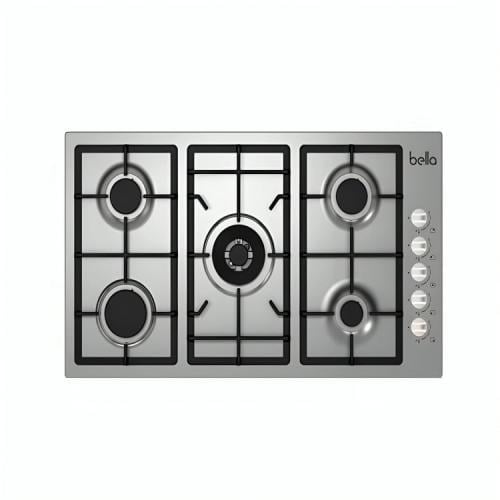 سطح غاز Bella مقاس (90 سم) إيطالي 5 عيون - ستيل -...