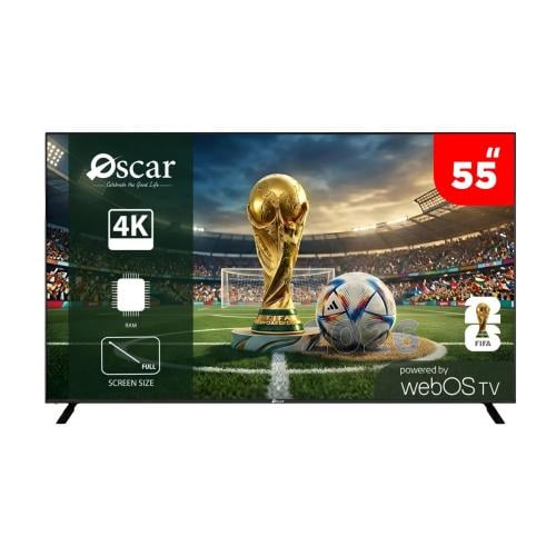 شاشة أوسكار ذكية 55 بوصة QLED 4K Ultra HD – نظام w...