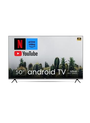 شاشة ذكية 50 بوصة LED UHD 4K مع نظام أندرويد 14 –...