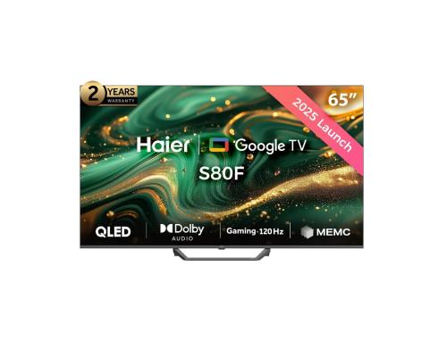 شاشة هاير 65 بوصة QLED بدقة 4K سمارت Google TV مود...