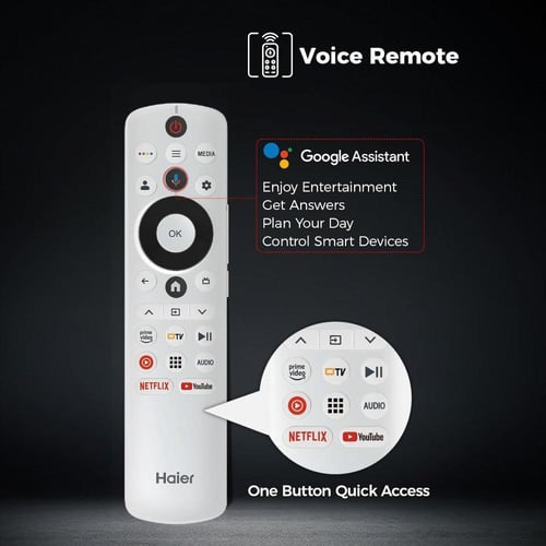 شاشة هاير 55 بوصة 4K QLED سمارت – H55S80FUX