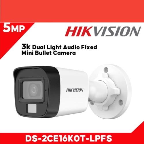 كاميرا مراقبة خارجية HD من هيكفيجن بدقة 5 ميجابيكس...