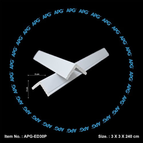 زاوية جدارية فايبر 3×3 سم - APG-ED30P