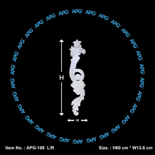 حلية فوم - 13.6×60 سم - APG-188 (طقم حبتين يمين وي...