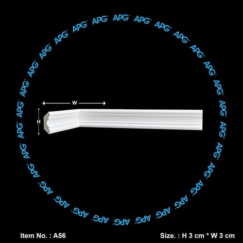 وزرة باركيه - زاوية جدار فوم - 3×3 سم - A56