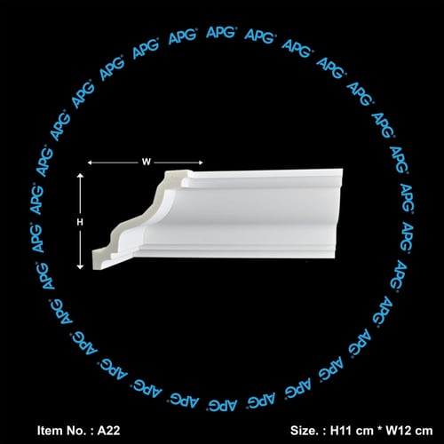 كرنيشة سقف فوم - 11×12 سم - A22