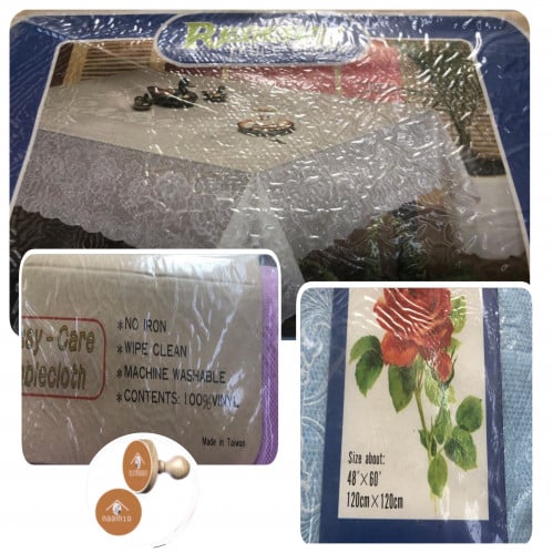 مفارش طاولة صناعة تايوانية مقاس 120*120 & 120*150...