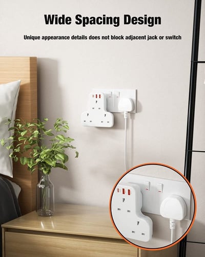 فيش جداري متعدد المنافذ قوة 3250 واط ماركة يسيدو y...