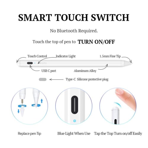 قلم ايباد اكتيف بينسل يدعم راحة اليد لبعض الاجهزة...