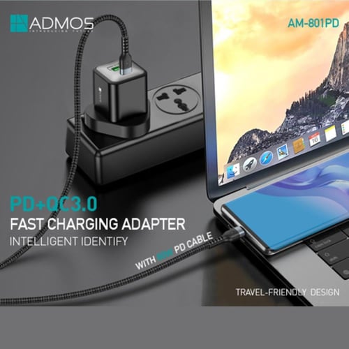 شاحن جداري تايب سي 20 واط مع كيبل ايفون تايب سي 30...