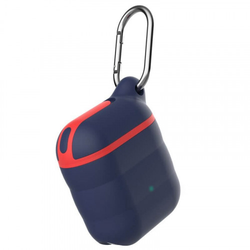 كفر ايربودز حماية كاملة مع ميدالية علاقة - كحلي