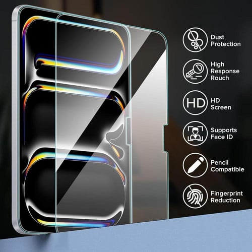 ستيكر شاشة حماية ايباد برو 13 متوافق مع M4 2024 قز...