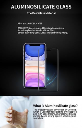 بكج حماية شاشة ايفون 11 -11 برو - 11 برو ماكس من ج...