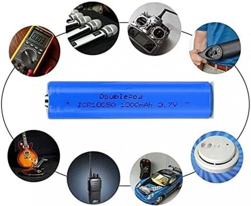 بطاريه الليثيوم ايون 18651 قابله لاعاده الشحن سعه...