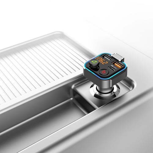 بلوتوث سيارة - شاحن سيارة تايب سي بقوة 24 واط