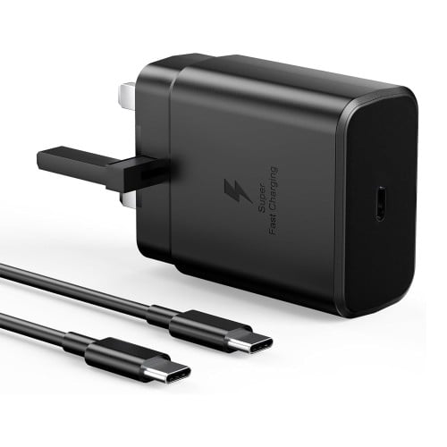 شاحن جداري منفذ تايب سي 45 واط مع كيبل تايب سي مار...