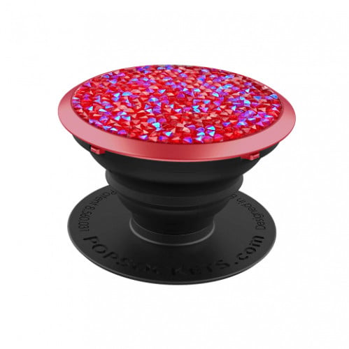 مسكه جوال بوب سوكيت - سوار فسكي كريستال احمر