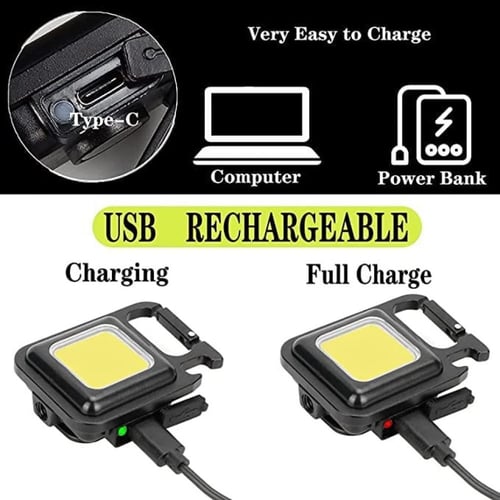 كشاف ليد - صغير 800 لومن مغناطيس قوي قابل للشحن بم...