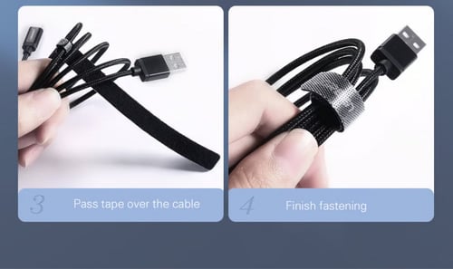 منظم اسلاك وكيابل مرن للكمبيوتر والتلفزيون والطاقة...