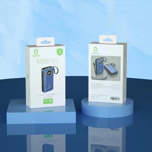 شاحن متنقل PD بسعة 10000 مع كيبل تايب سي و آيفون م...