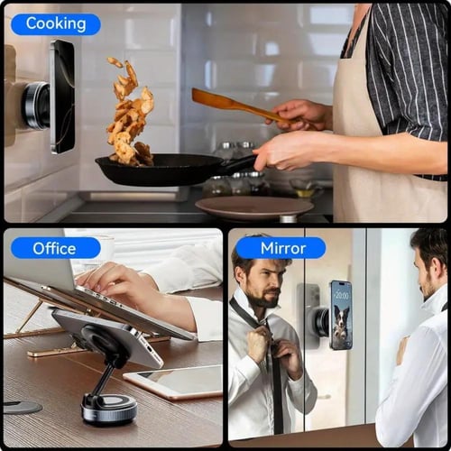 حامل الجوال المغناطيسي - قاعدة شفط قوية للسيارة أو...