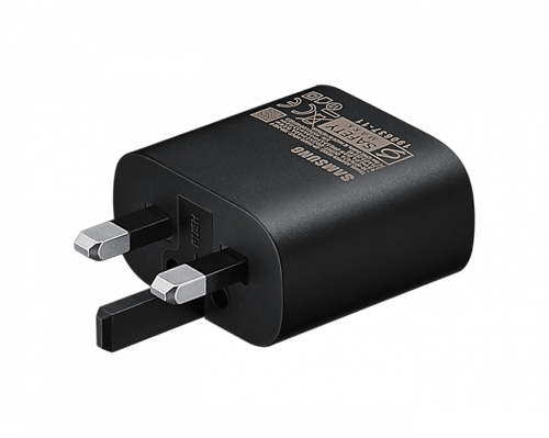 شاحن جداري 25 واط منفذ تايب سي شركة سامسونج لون اس...