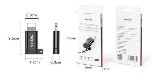 محول مايكرو الى منفذ ايفون لايتنينج من شركة يسيدو...