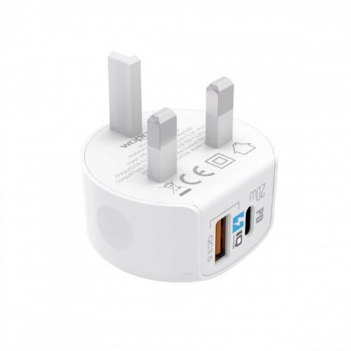 شاحن سريع من ووبو بقوة 20W منفذ PD للشحن السريع وم...
