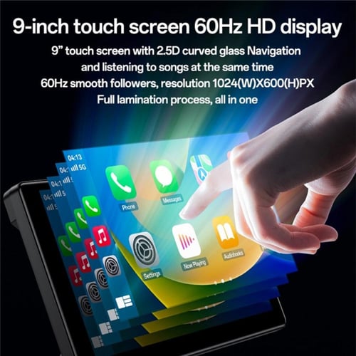 شاشة YESIDO KM18 Carplay 9 بوصة مع بلوتوث وكاميرا...