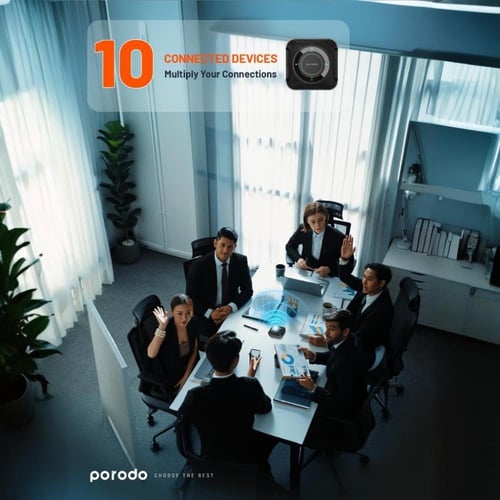 راوتر متنقل Porodo CPE MiFi 3G/4G مع بطارية 4000mA...