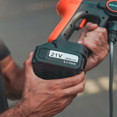 مضخة غسيل السيارات اللاسلكية ماركة Porodo مع بطاري...