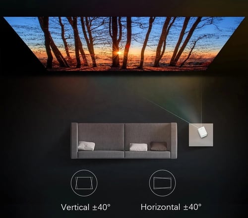 بروجكتر صغير نظام أندرويد 250 لومن بدقة 1080 بكسل...