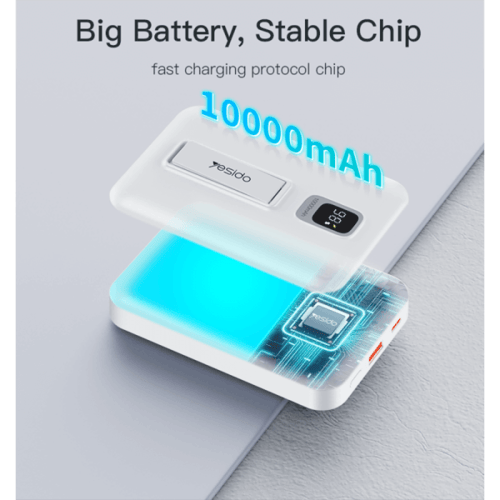 باور بانك مغناطيسي لاسلكي YESIDO YP45 10000mAh